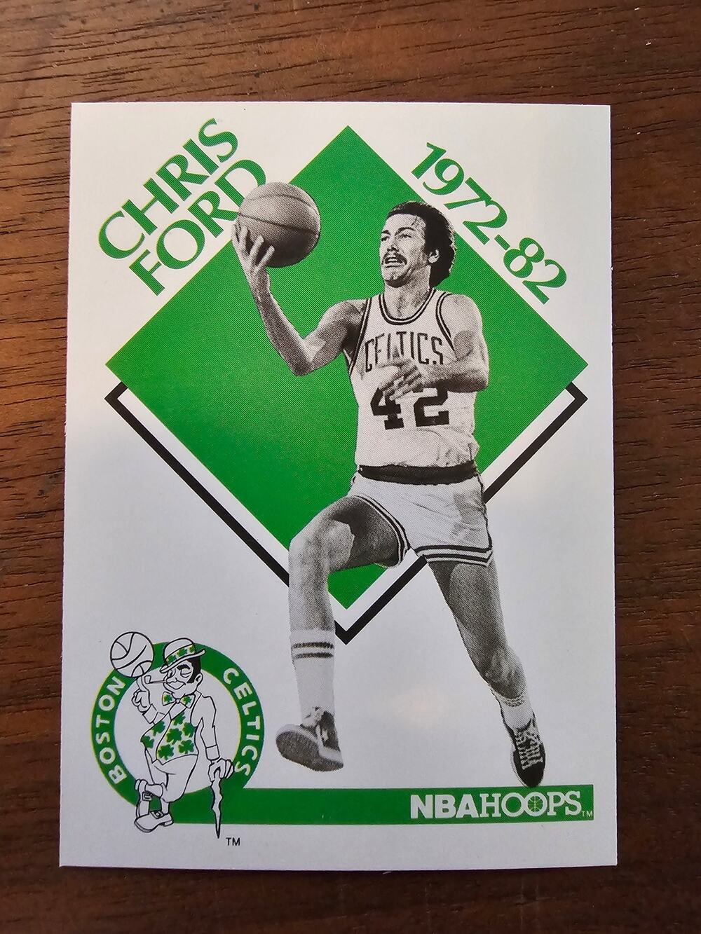 Chris Ford 1990-1991 NBA Hoops #347 - Boston Celtics - NBA - Fresh Pull